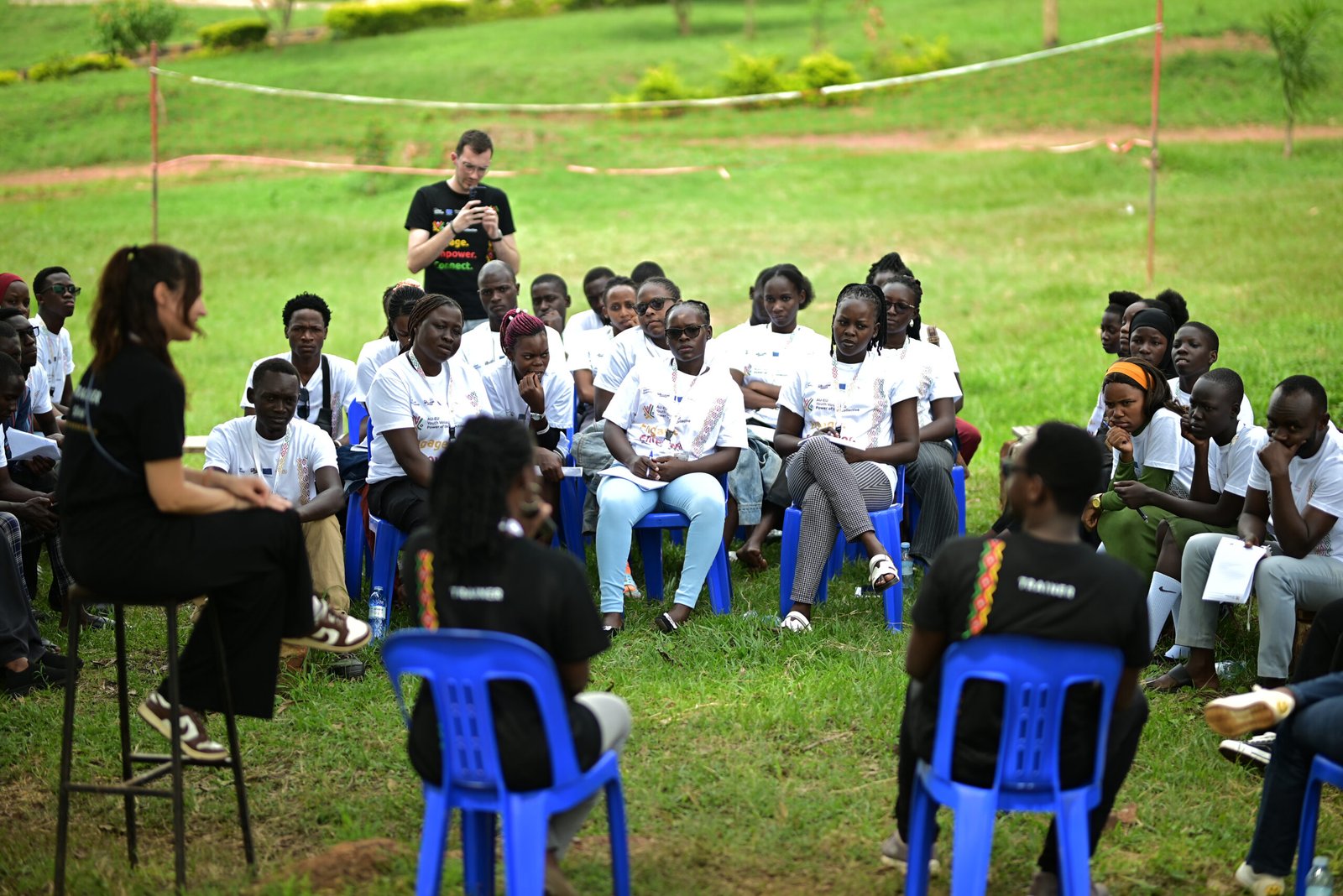 Youth participants in outdoor advocacy training