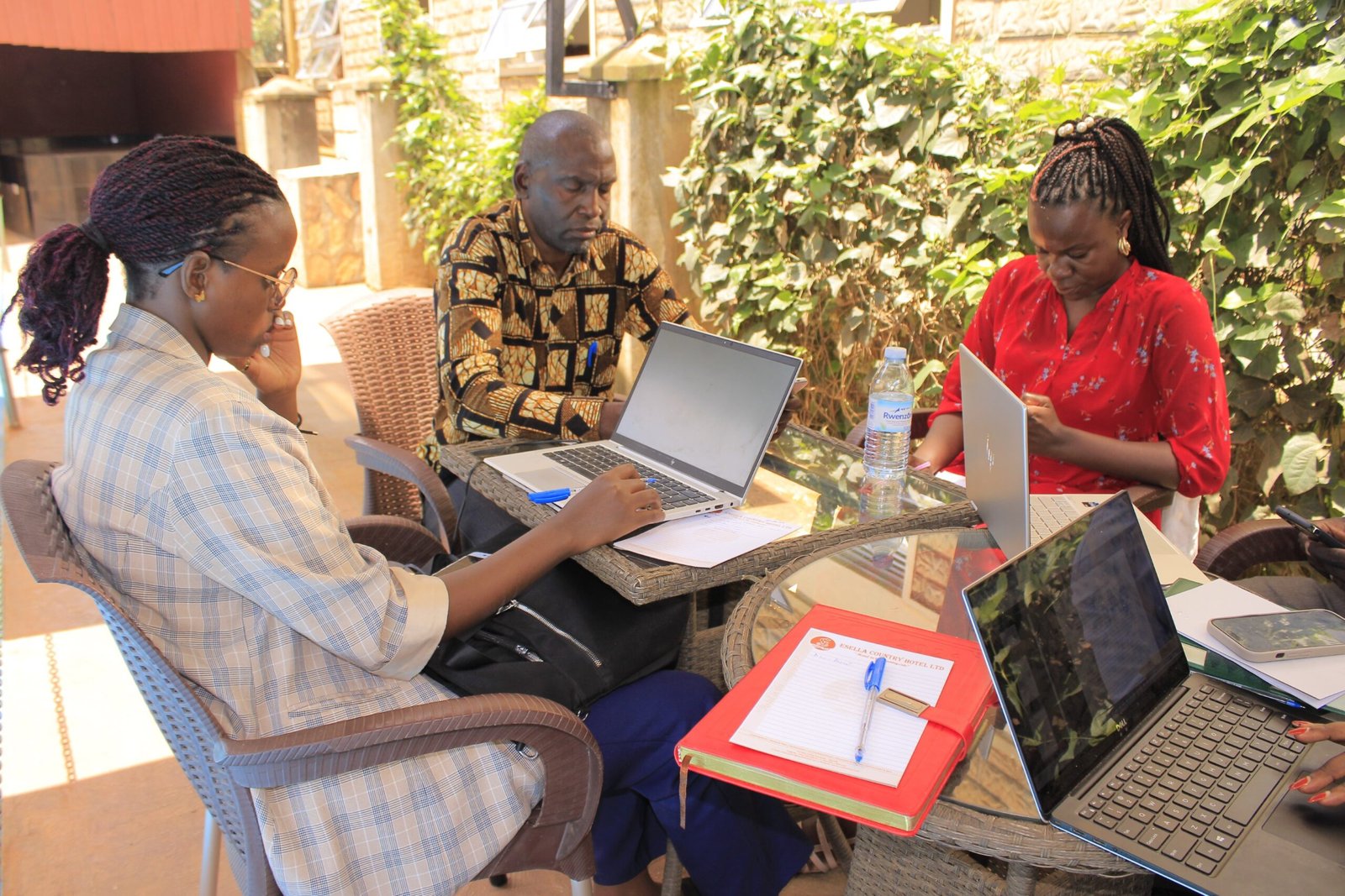 CSOs in small group discussion, developing sector position papers